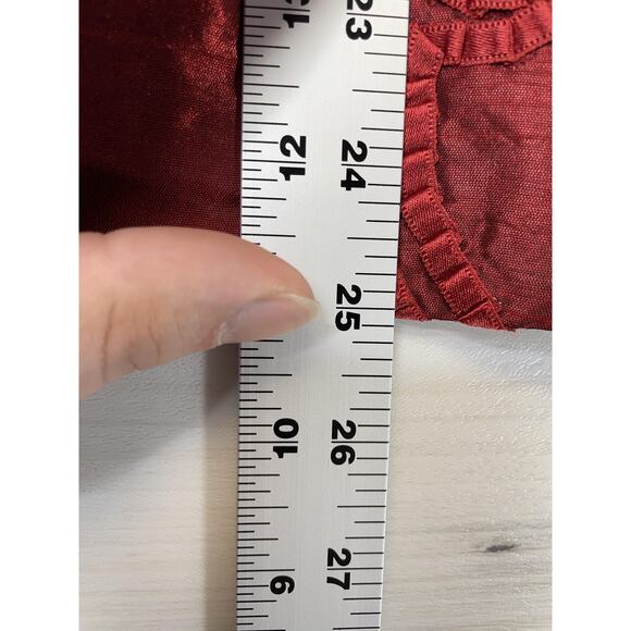 Chicos Jacket Womens Size 1 Red Embroidered Sequin Dressy Evening Blazer - Picture 4 of 8